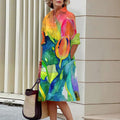 Nova Floral Printed Shirt Dress