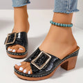 Stride Chunky Block-Heel Sandals