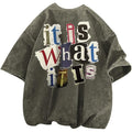 Archive Men's Oversized Letter-Print Printed T-Shirt
