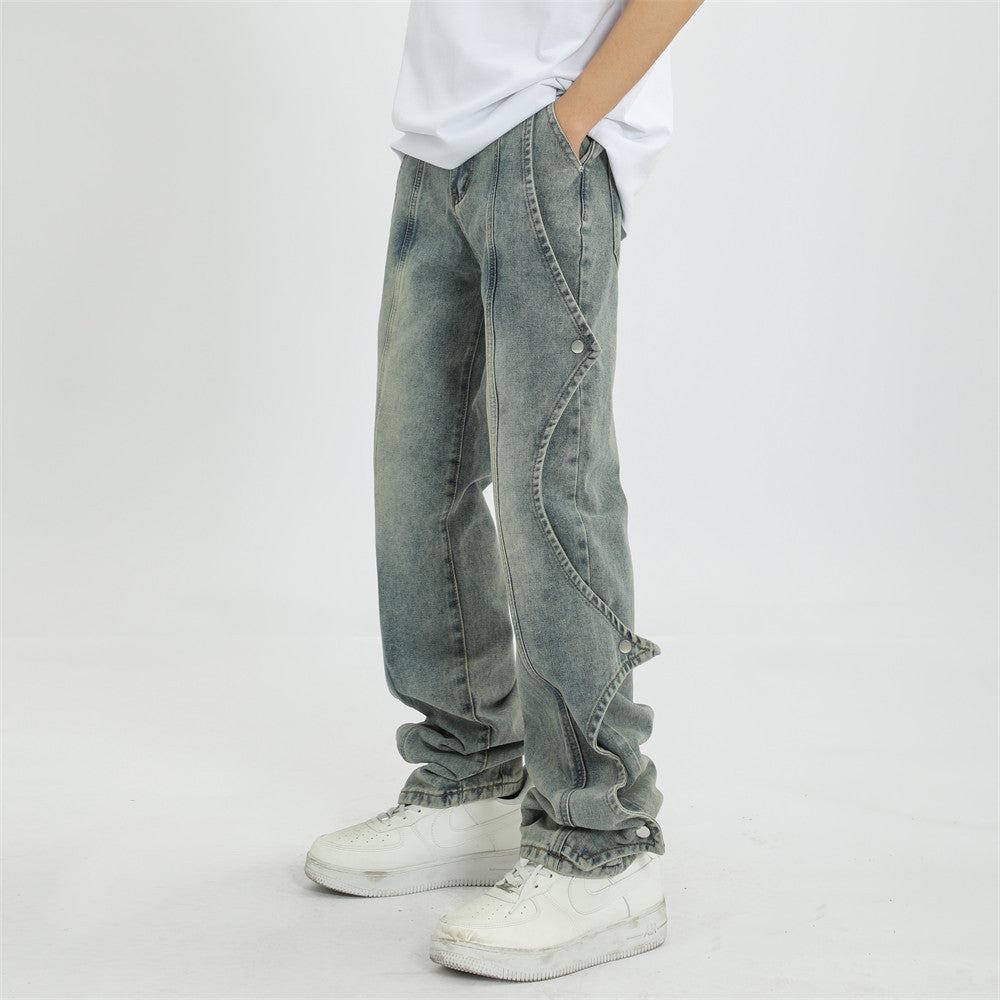 Indigo Garnet Men's Straight Jeans