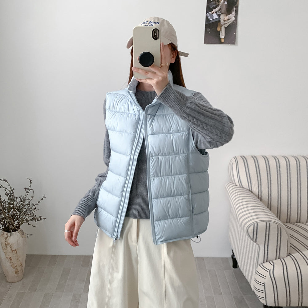 Cove Stand-Collar Puffer Vest, view 2