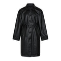 Halo Leather Mid-Length Trench Coat