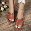 Stride Square-Toe Square Sandals