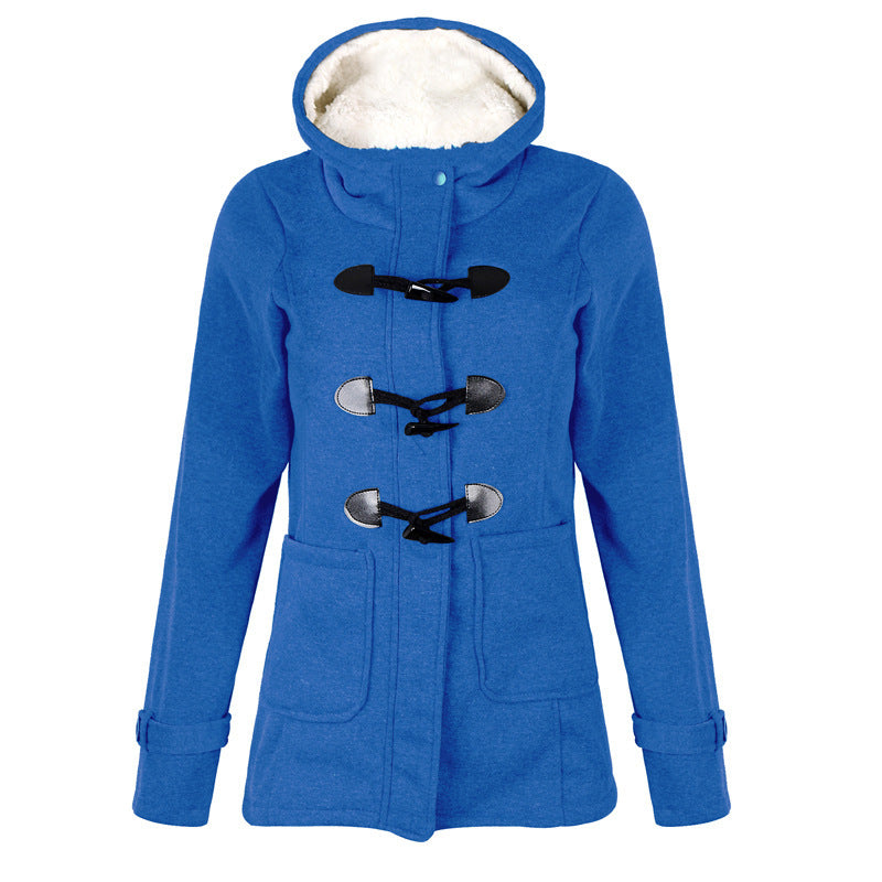 Lumen Wool Hooded Button Coat