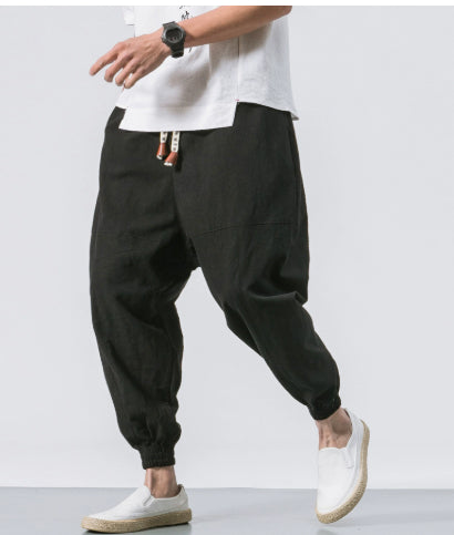 Drift Men's Linen Cotton Ankle Harem Pants