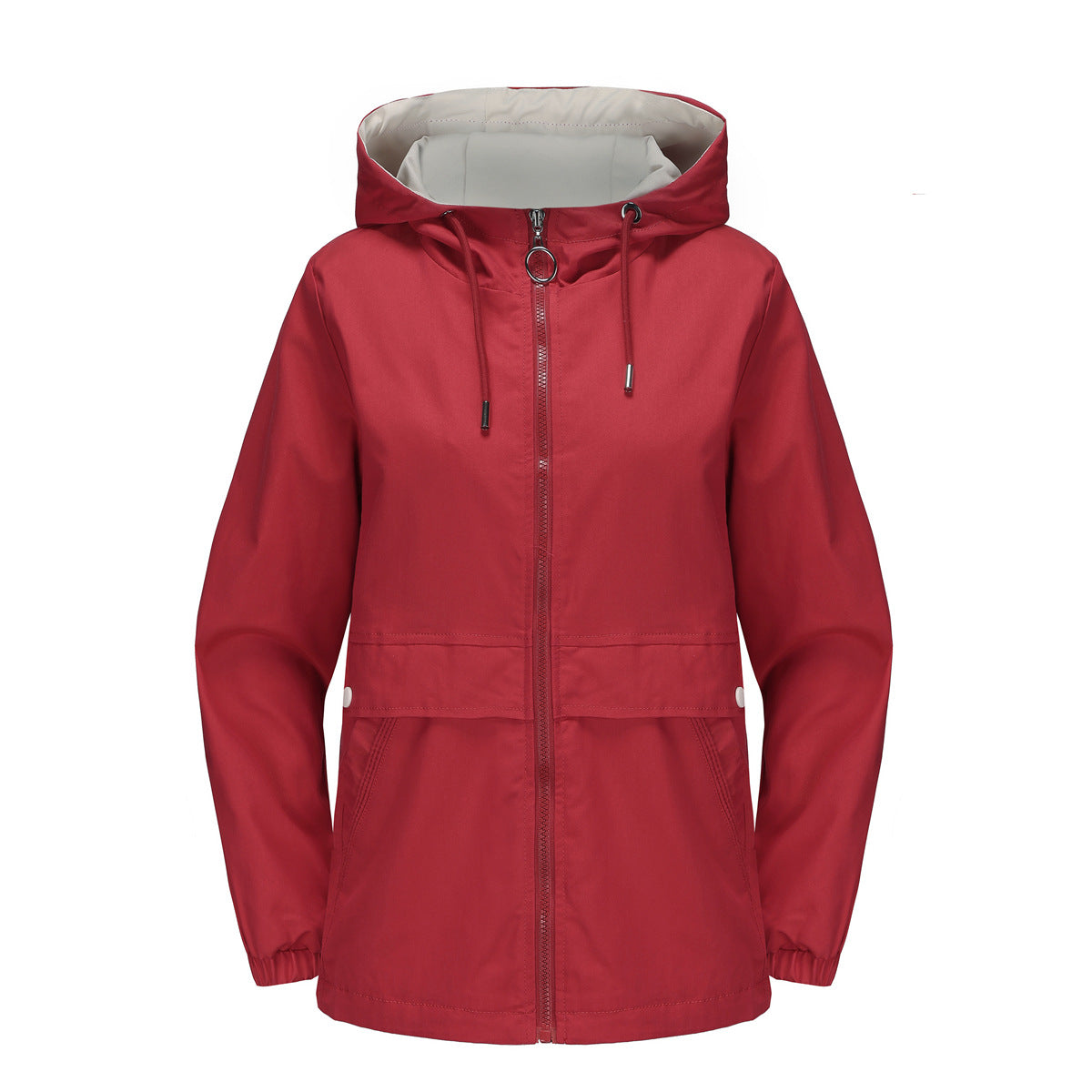 Lumen Hooded Solid Trench Coat