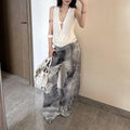 Indigo Calder Relaxed Wide-Leg Jeans