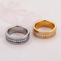 Lune Bexley Stainless Steel Titanium Steel Ring