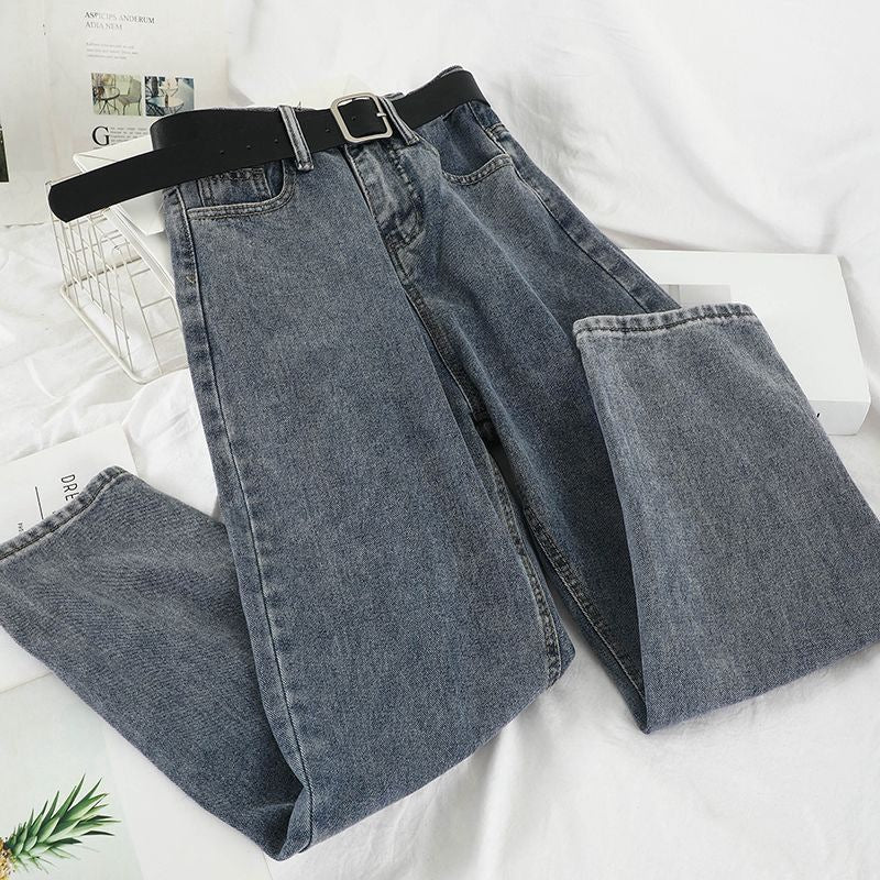 Indigo Arden Straight High-Waist Jeans