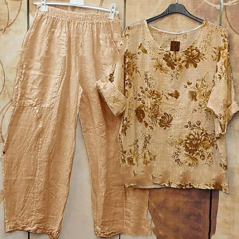 Sera Calder Printed Two-Piece Set