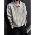 Atlas Men's Cable-Knit V-Neck Sweater