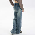 Indigo Arden Retro Wide-Leg Jeans