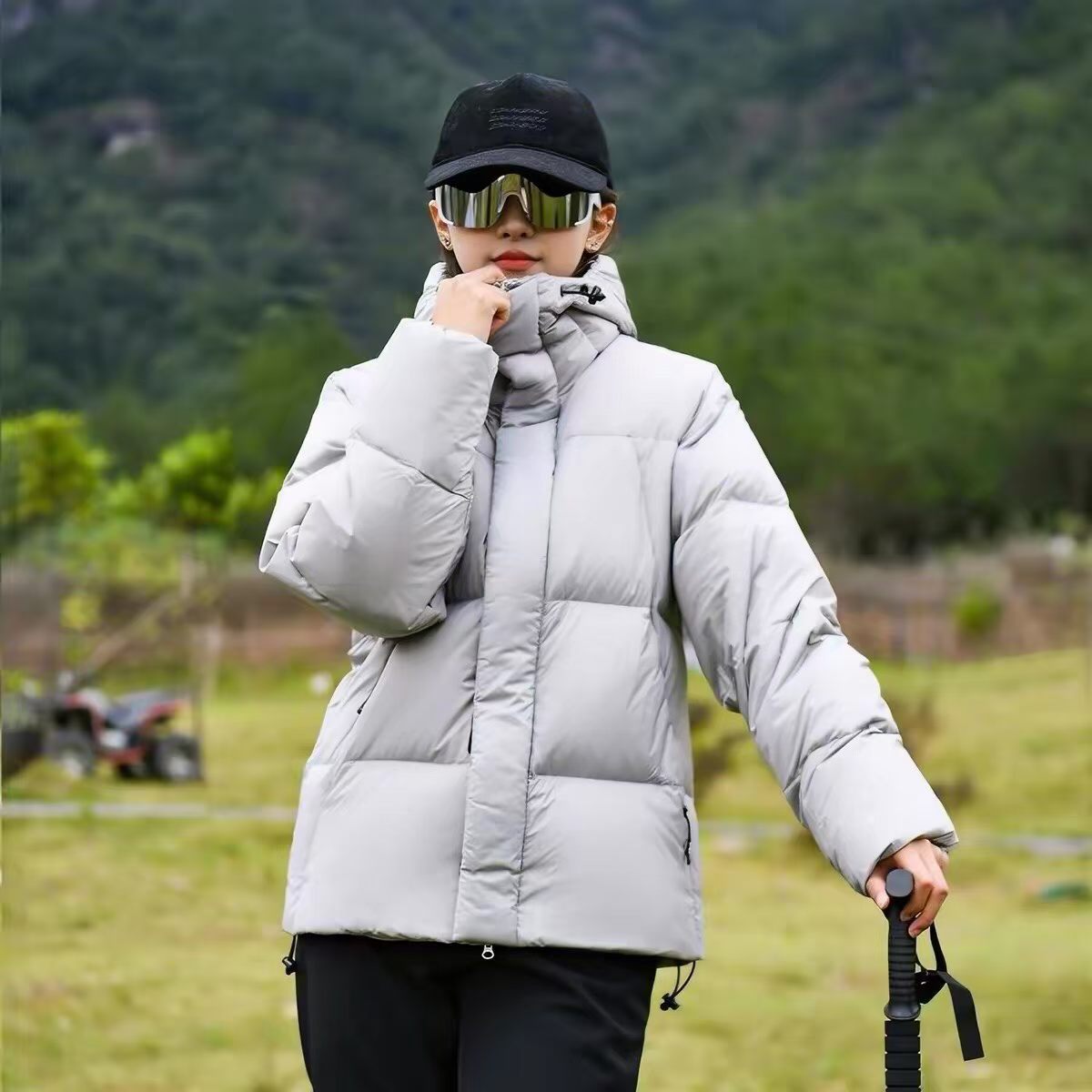 Lumen Hooded Warm Puffer Jacket