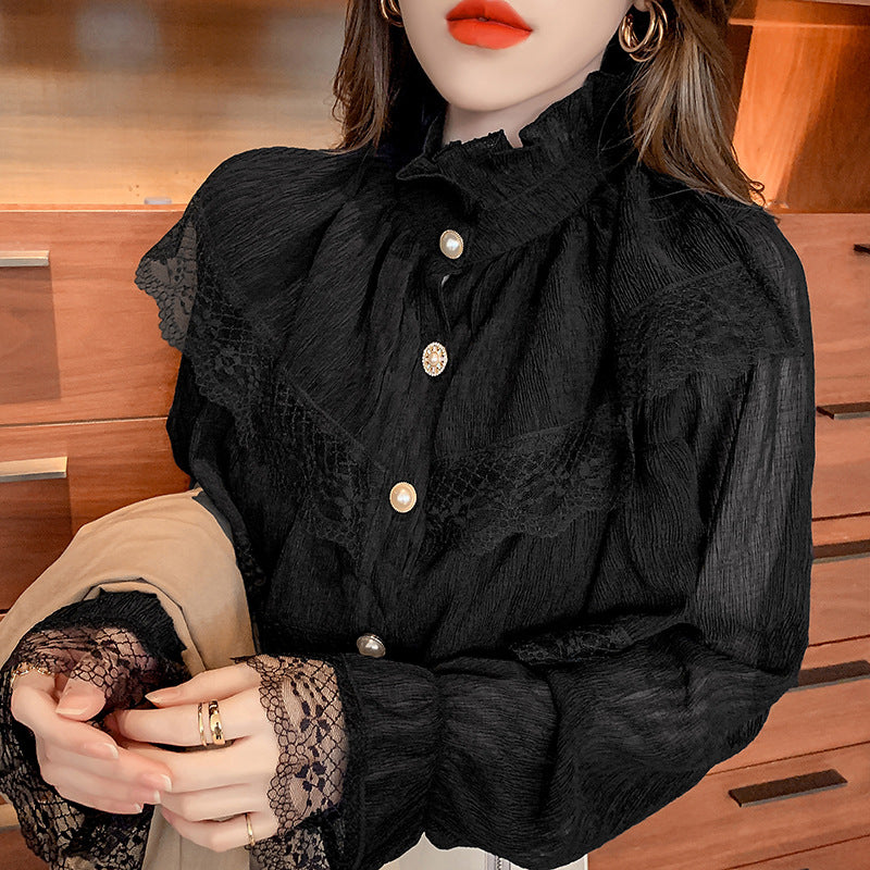 Aurelia Lace Button Shirt