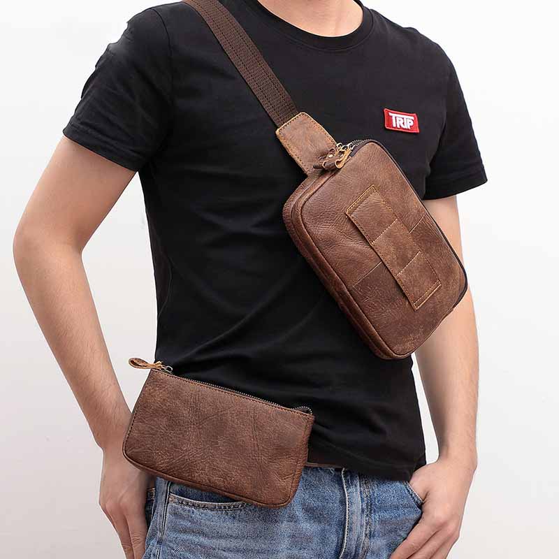 Carry Arden Men's Leather Belt Bag