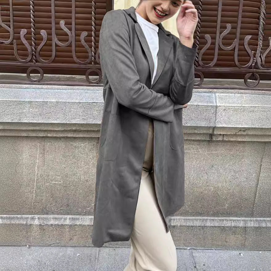 Lumen Velvet Trench Coat