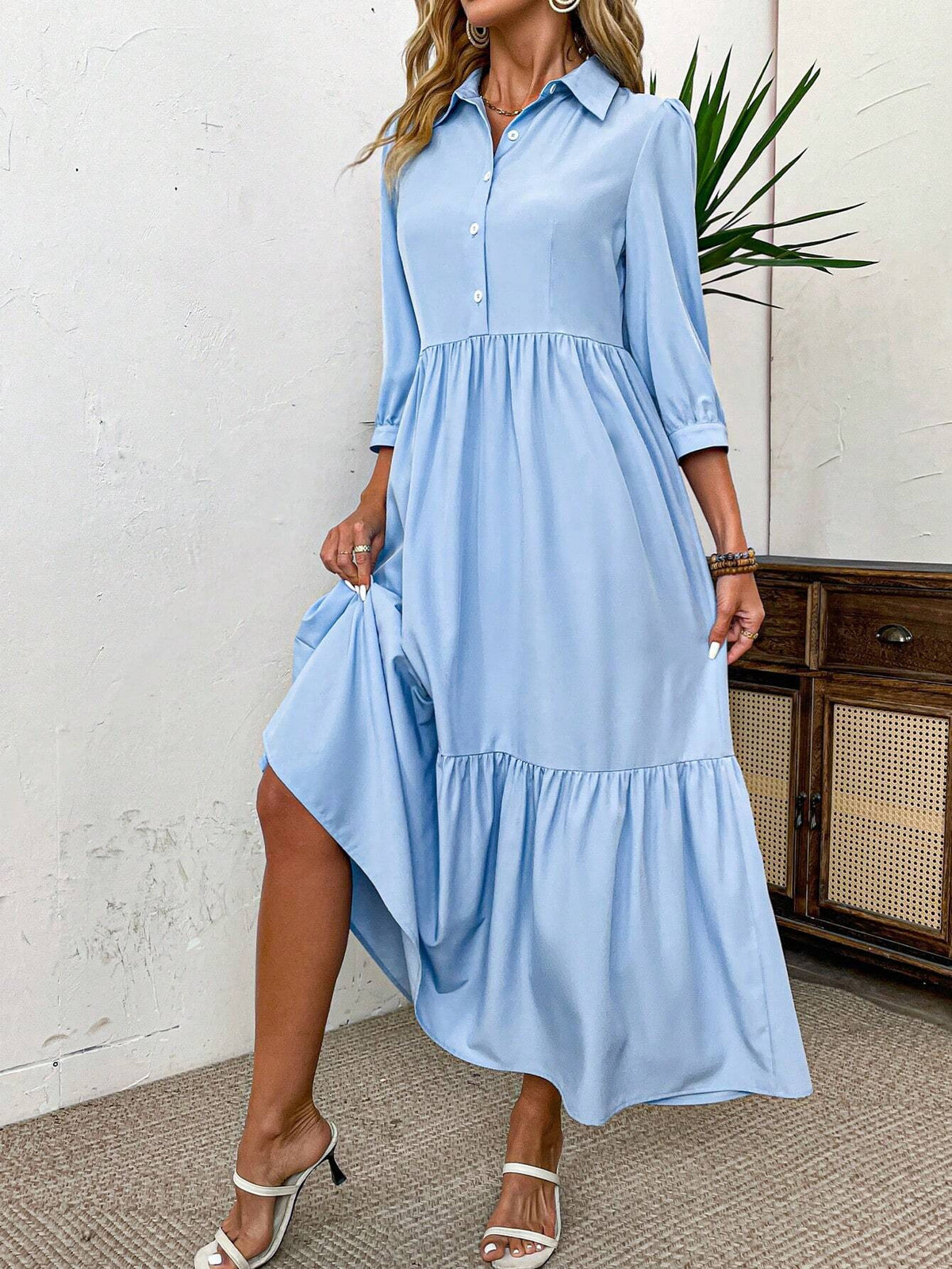 Nova Garnet Shirt Dress