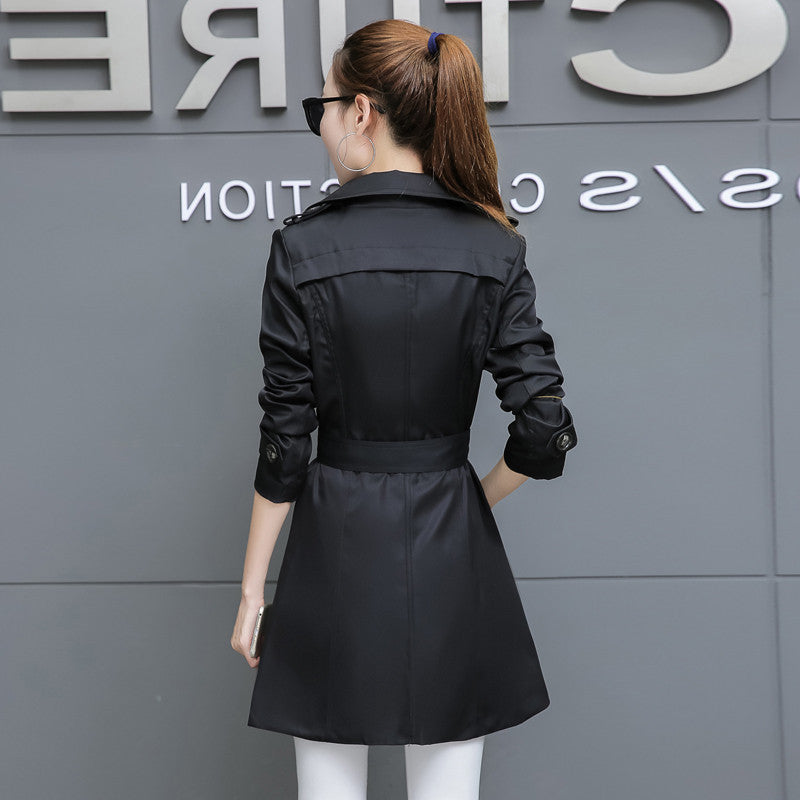 Lumen Slim Mid-Length Trench Coat