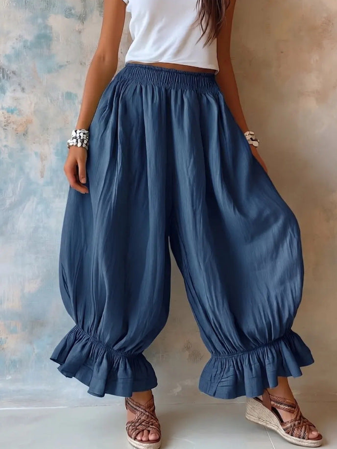 Flow Calder Linen Cotton Relaxed Trousers