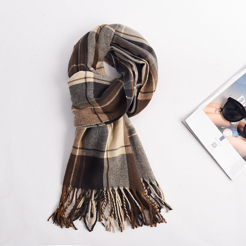 Ember Long Plaid Scarf