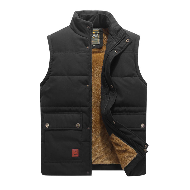 District Men's Cotton Velvet Vest