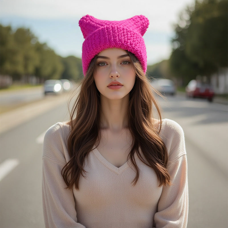 Ember Knit Pointed Hat