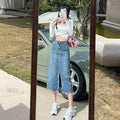 Sway Arden High-Waist Denim Skirt