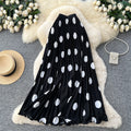 Sway Pleated Polka-Dot Skirt
