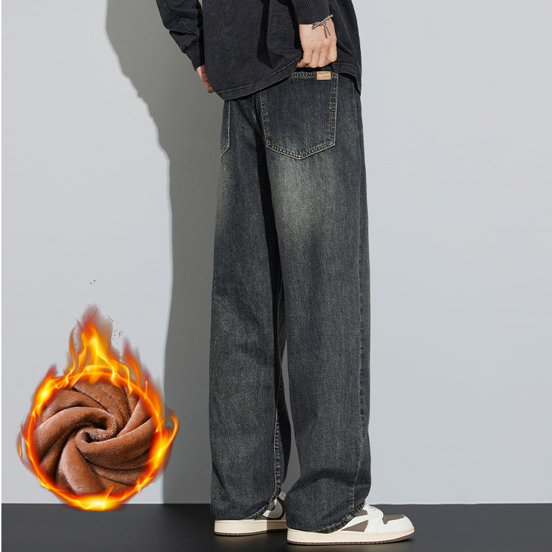 Indigo Men's Retro Straight Jeans