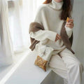 Hearth Cashmere Relaxed Turtleneck Sweater