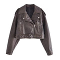 Halo Leather Washed Biker Jacket