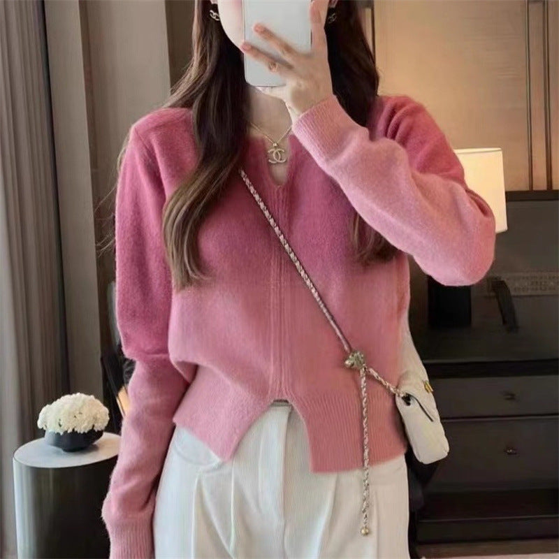 Aurelia Knit Gradient Pullover