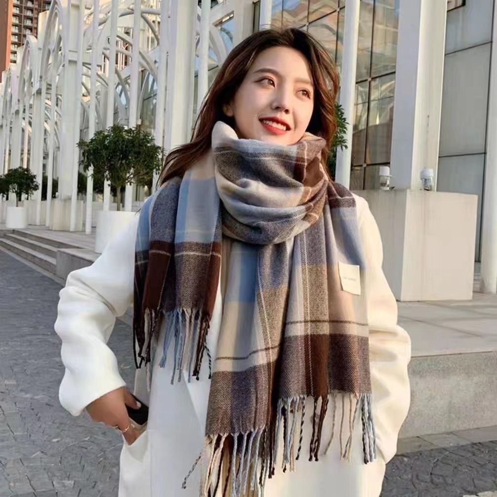 Ember Long Plaid Scarf