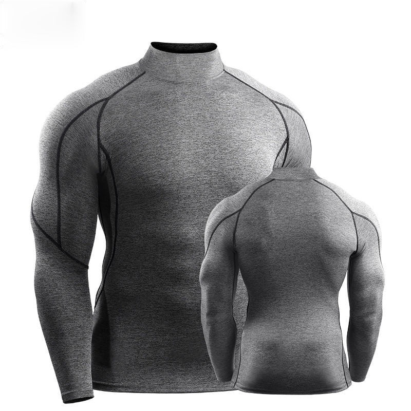 Velocity Men's Quick-Dry Long-Sleeve Turtleneck Top