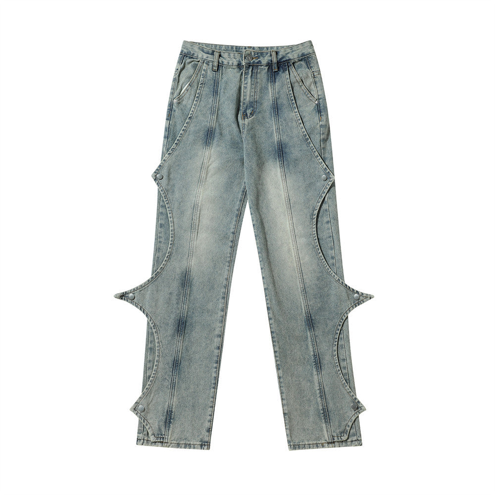 Indigo Garnet Men's Straight Jeans