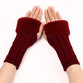 Ember Wool Cable-Knit Knit Arm Warmers
