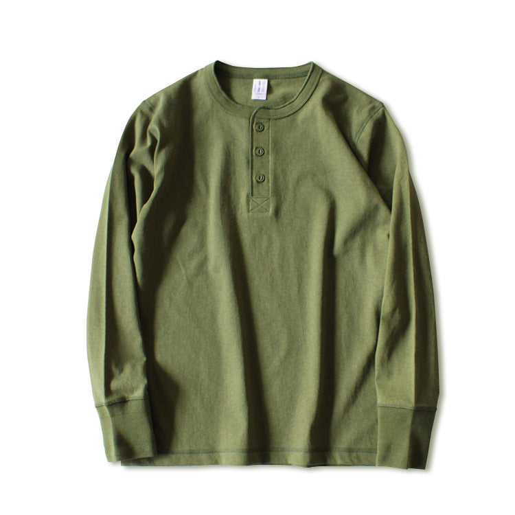 Metro Men's Seamless Long-Sleeve Henley Shirt