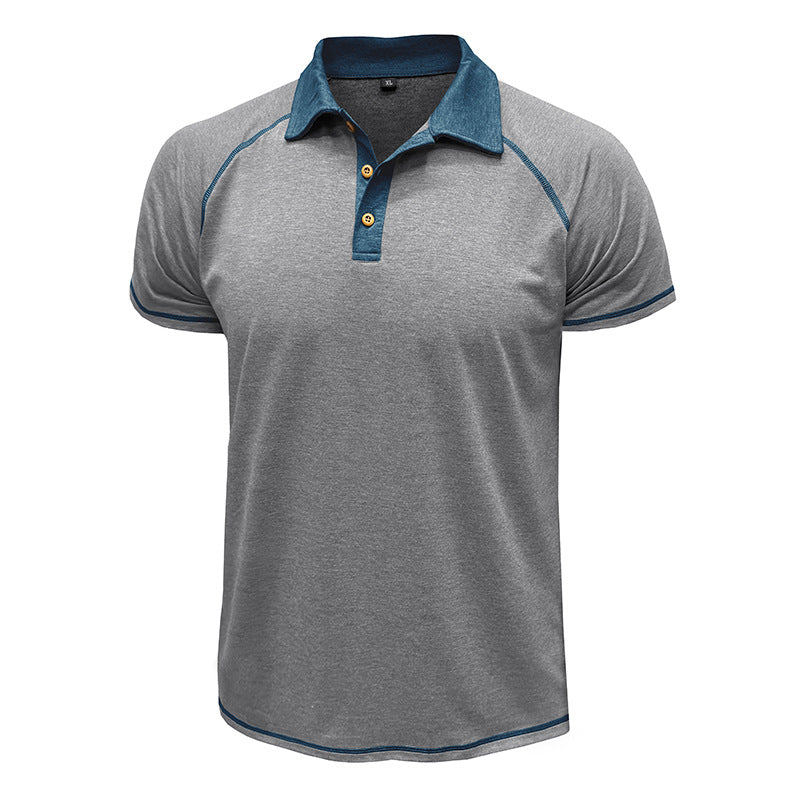 Metro Arden Men's Short-Sleeve Lapel T-Shirt