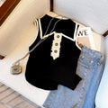 Hearth Colour-Block Knit Vest