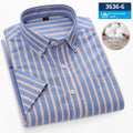 Metro Men's Cotton Striped Plaid Shirt