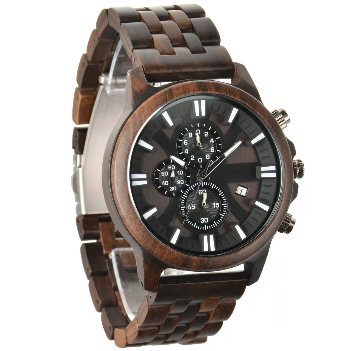 Tempo Men's Wooden Sandalwood Minimalist Watch