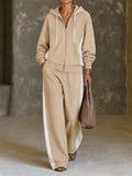 Sera Wide-Leg Zip-Up Colour-Block Tracksuit