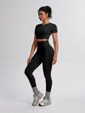 SculptForm Ribbed Seamless High-Waist Two-Piece Set