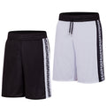 Velocity Men's Quick-Dry Relaxed Letter-Print Gym Shorts