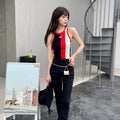 Hearth Knit Slim Contrast Vest