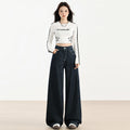 Indigo Isla Wide-Leg Jeans