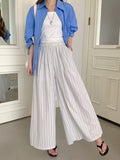 Flow Bexley Striped Wide-Leg Trousers