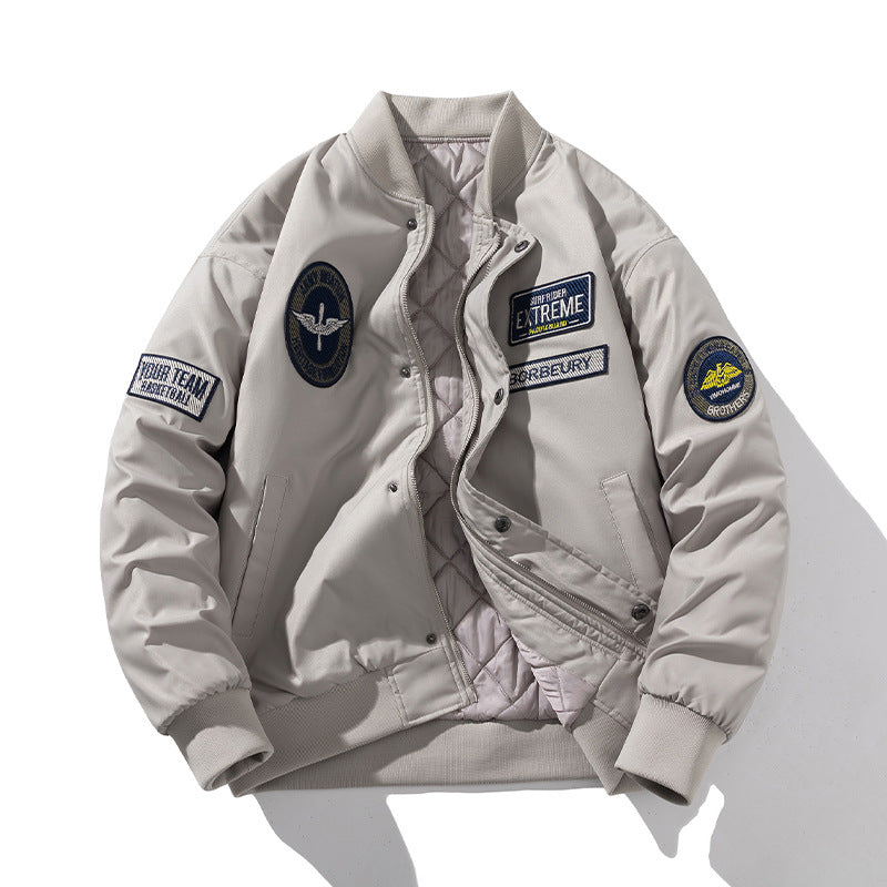 District Bexley Men's Embroidered Bomber Jacket