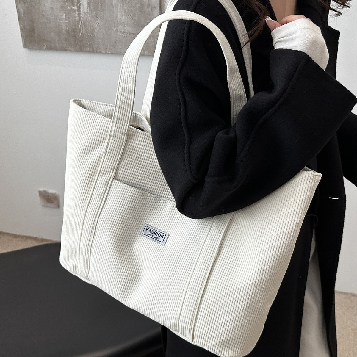 Carry Corduroy Tote Bag