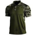 Metro Men's Short-Sleeve Zip Lapel Polo Shirt